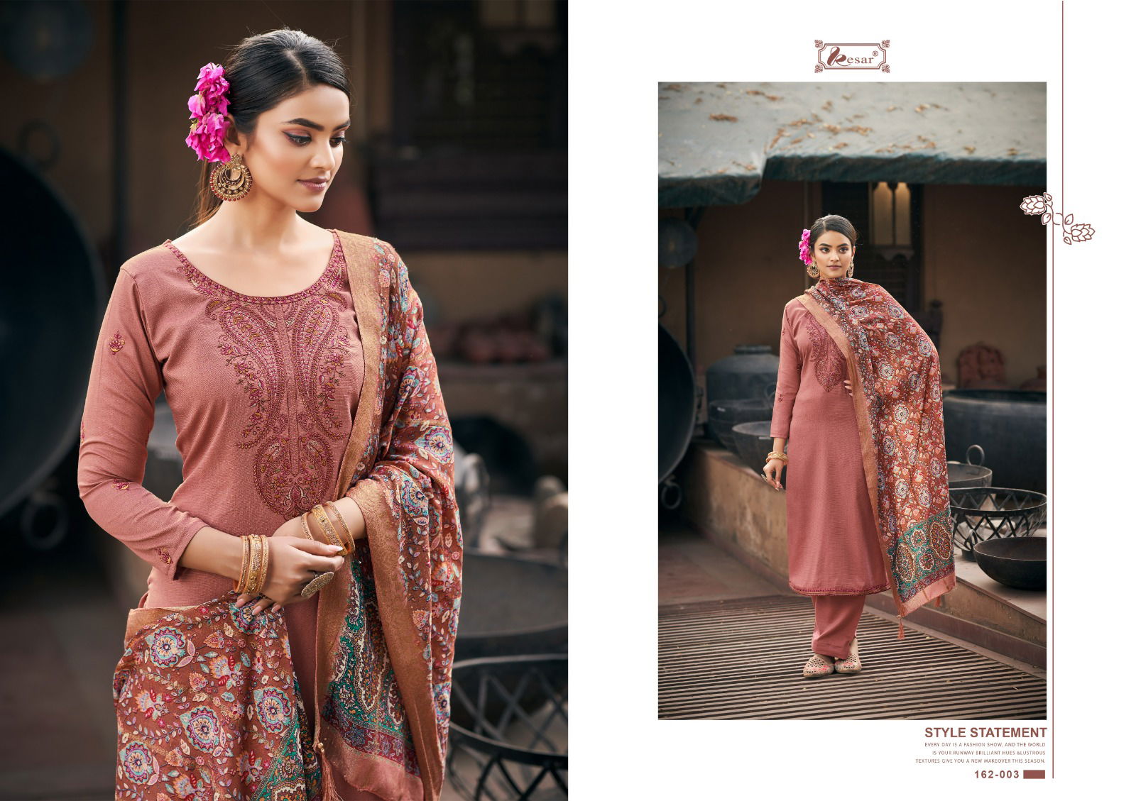 Alfaz By Kesar 162-001 To 162-006 Dress Material Catalog